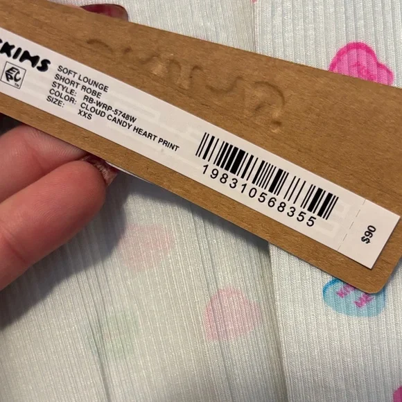 SKIMS 🩷🩵💙Soft Lounge Robe with Heart Print - Picture 2 of 2